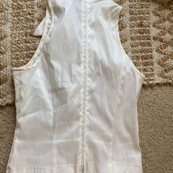 Joseph Ribkoff Collared Tank Top Zipper - Picture 3 of 3